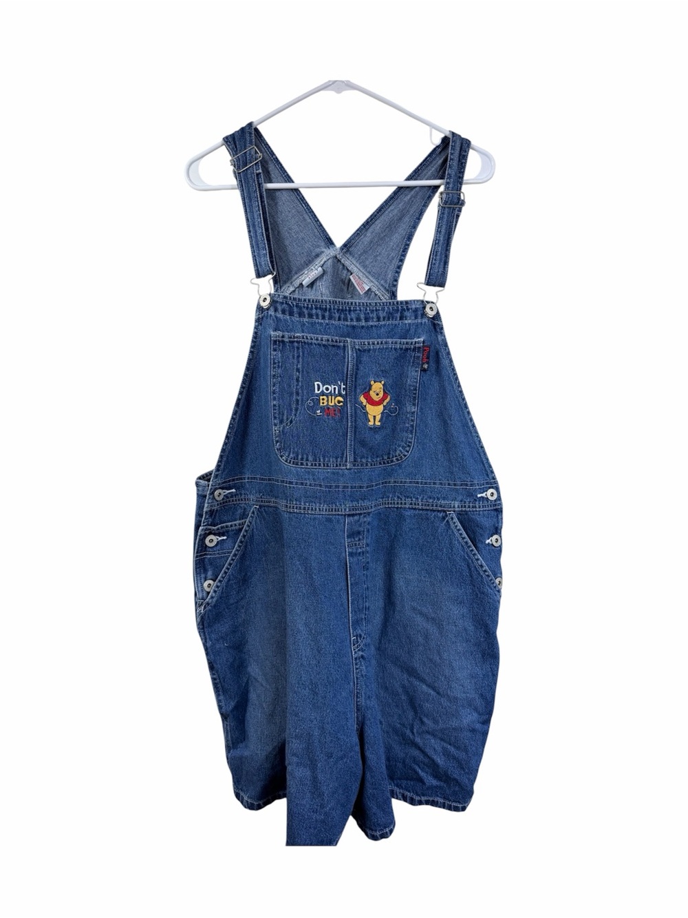 VTG Disney Blue Denim Winnie the Pooh Tigger Embroidered Plus Size 20W Overalls